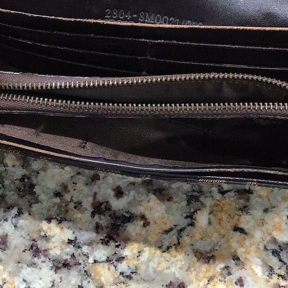 Fendi Wallet Silver Buckle Zucca Leather Long Wallet EUC - Picture 11 of 12